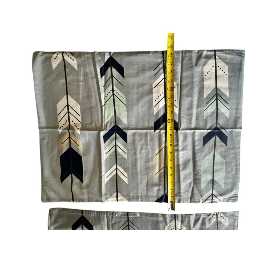 Home Collection Twin Size Reversible Duvet Cover & Pillow Shams Set Arrow NWT